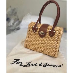 For Love & Lemons Wicker Bag (like new)